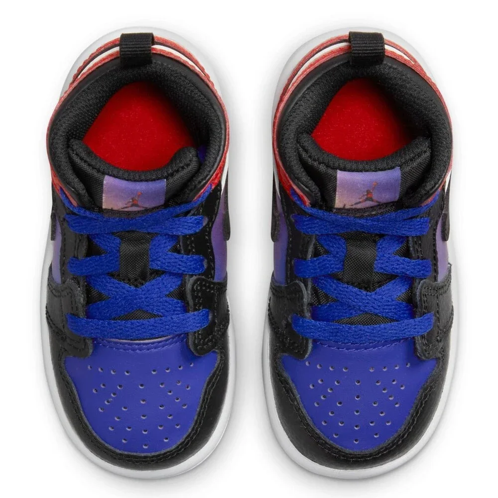 Nike Air Jordan 1 Mid SS DX4377-400 Sneaker Kids 4 Multi Leather Shoes RHS9108
